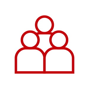 Icon with three people