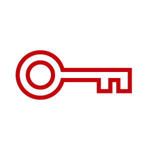 An icon of a key